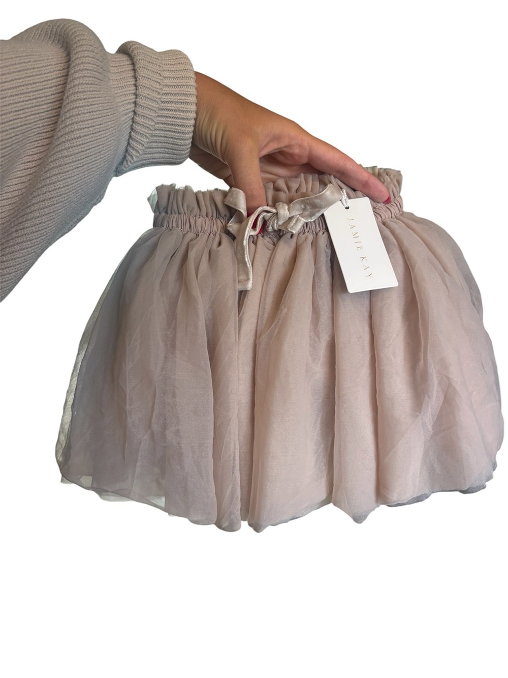 Jamie Kay Girls' Blush Pink Tulle Skirt